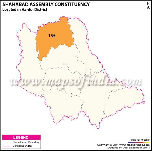 Assembly Constituency Map of  Shahabad