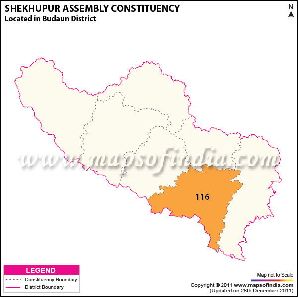 Assembly Constituency Map of  Shekhupur
