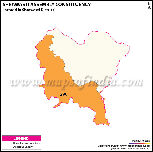 Assembly Constituency Map of  Shrawasti