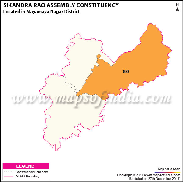 Assembly Constituency Map of  Sikandra Rao