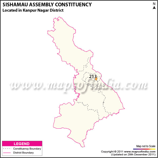 Assembly Constituency Map of  Sishamau