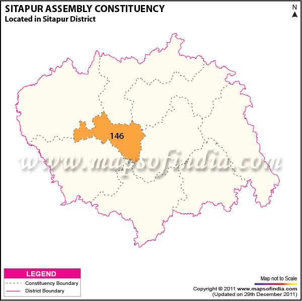 Sitapur In Up Map Sitapur Vidhan Sabha Constituency Map | Sitapur Election Result 2022 |  Sitapur Previous Results