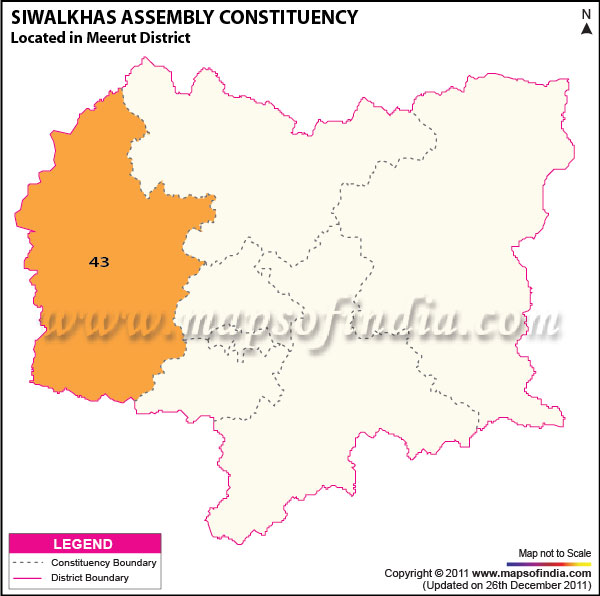 Assembly Constituency Map of  Siwalkhas