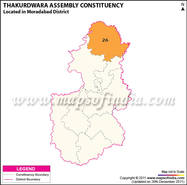 Assembly Constituency Map of  Thakurdwara