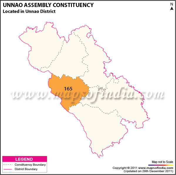 Assembly Constituency Map of  Unnao