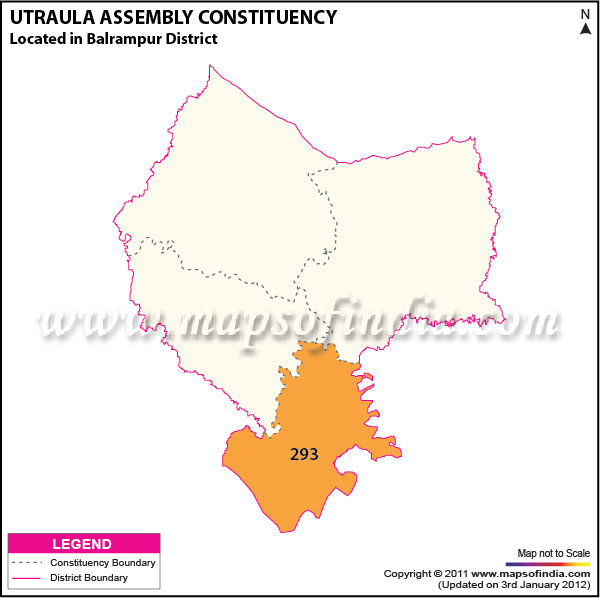Assembly Constituency Map of  Utraula