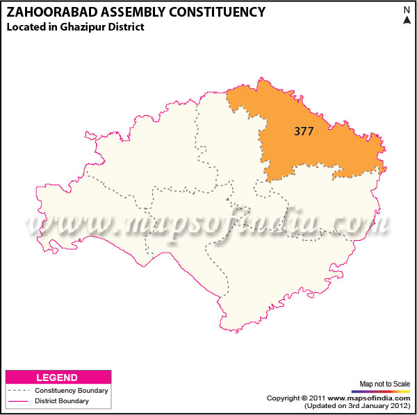 Assembly Constituency Map of  Zahoorabad