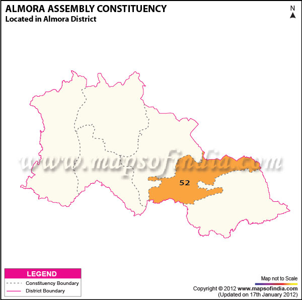 Assembly Constituency Map of Almora