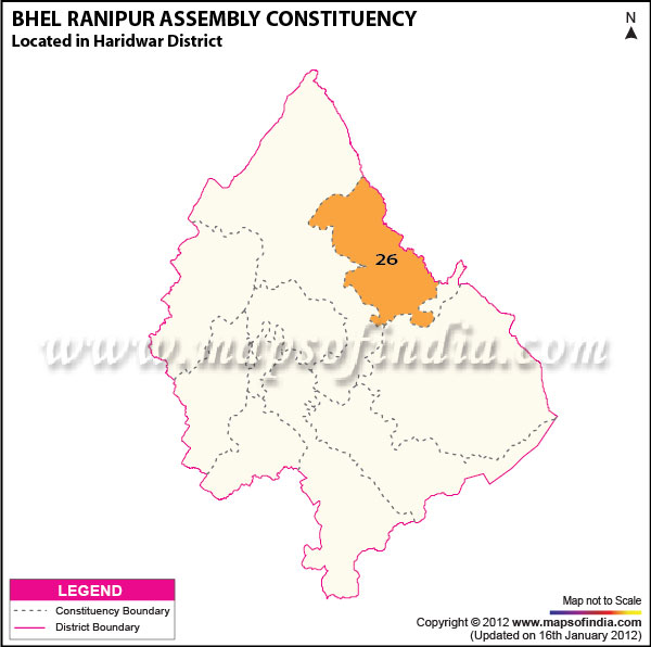 Assembly Constituency Map of B.H.E.L. Ranipur