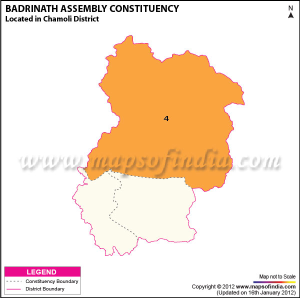 Assembly Constituency Map of Badrinath