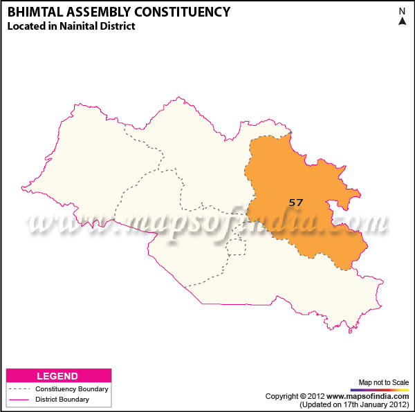 Assembly Constituency Map of Bhimtal