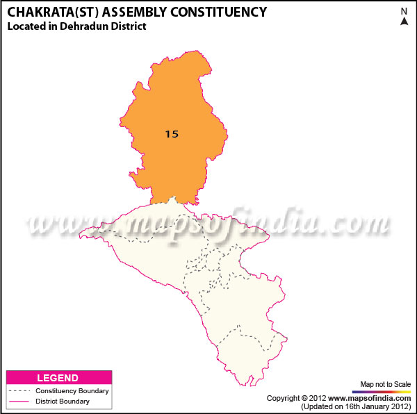 Assembly Constituency Map of Chakrata (ST)