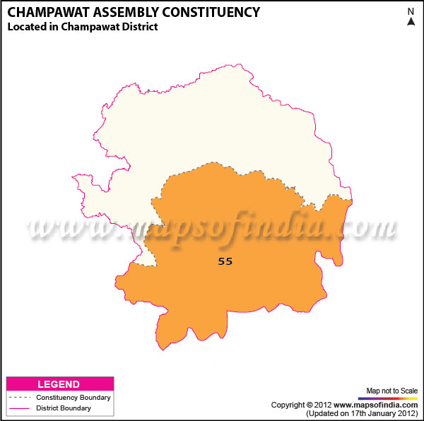 Assembly Constituency Map of Champawat