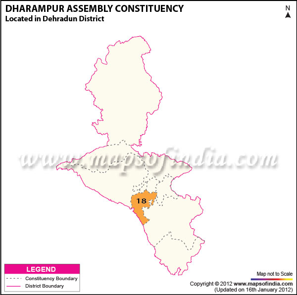 Assembly Constituency Map of Dharampur