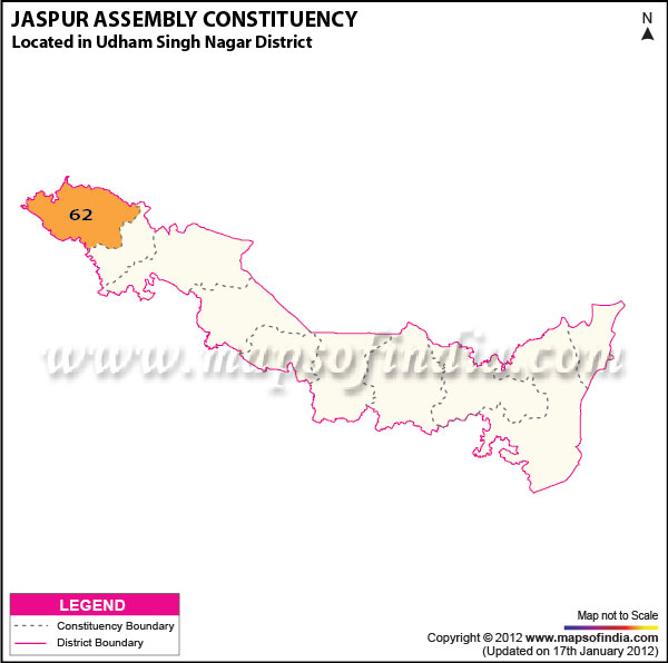 Assembly Constituency Map of Jaspur