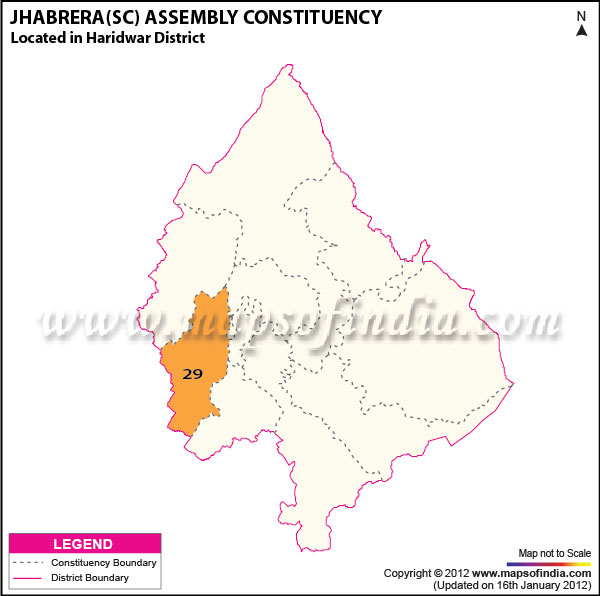 Assembly Constituency Map of Jhabarela (SC)