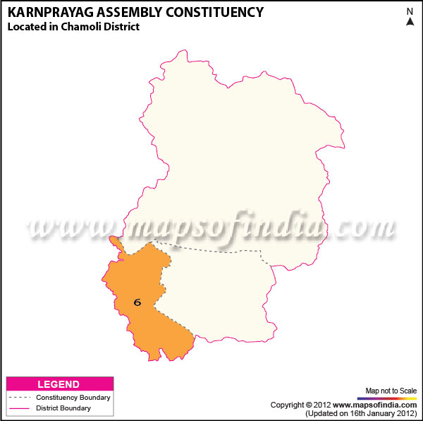 Assembly Constituency Map of Karnprayag