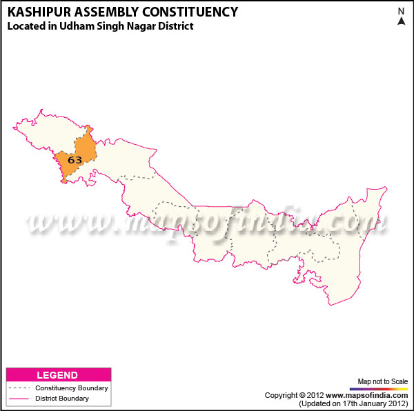 Assembly Constituency Map of Kashipur