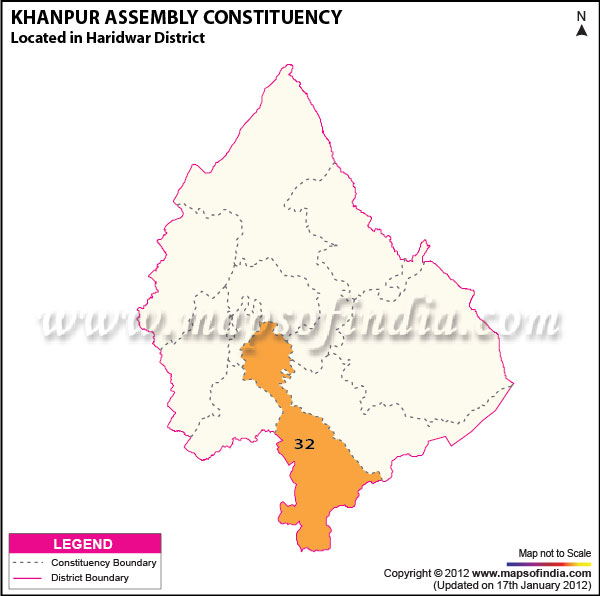 Assembly Constituency Map of Khanpur (SC)