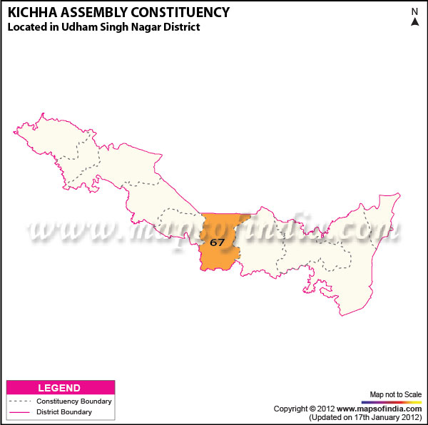 Assembly Constituency Map of Kichha