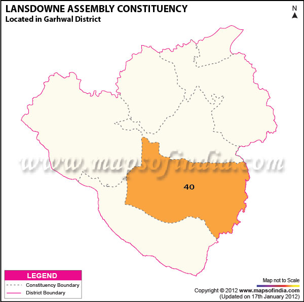 Assembly Constituency Map of Lansdowne