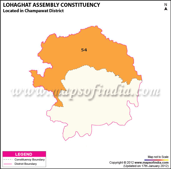 Assembly Constituency Map of Lohaghat