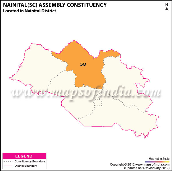 Assembly Constituency Map of Nainital (SC)