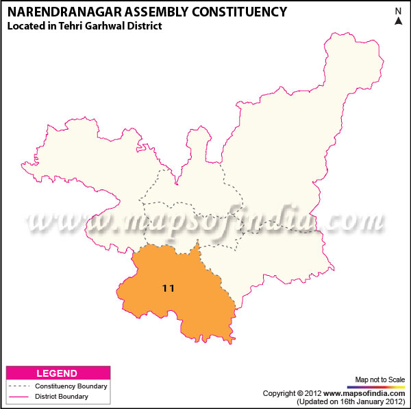 Assembly Constituency Map of Narendranagar