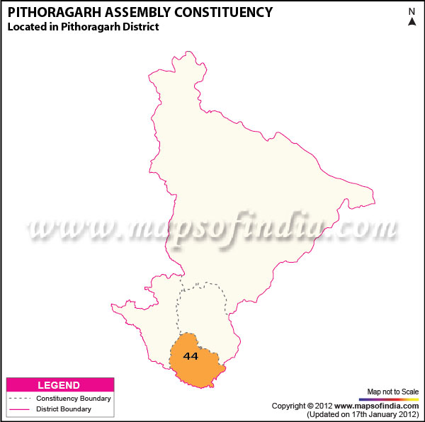 Assembly Constituency Map of Pithoragarh