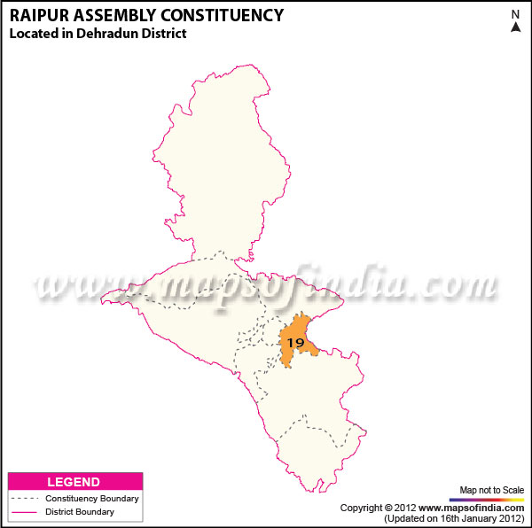 Assembly Constituency Map of Raipur