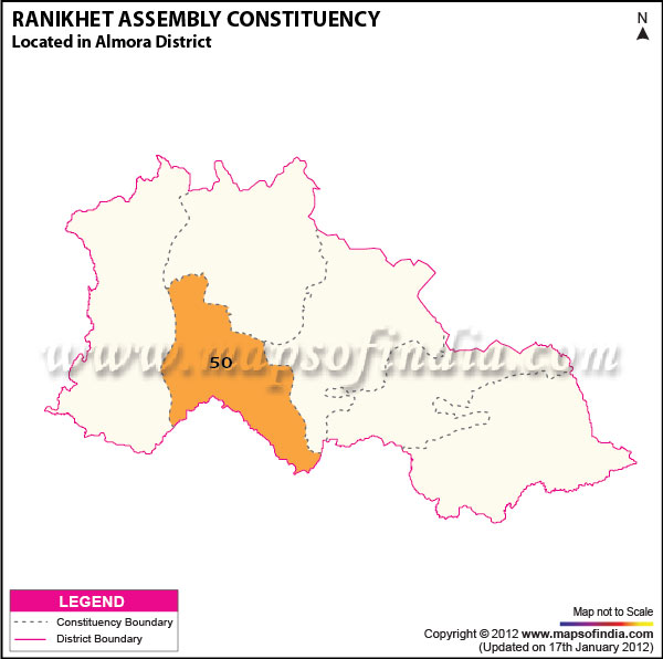 Assembly Constituency Map of Ranikhet