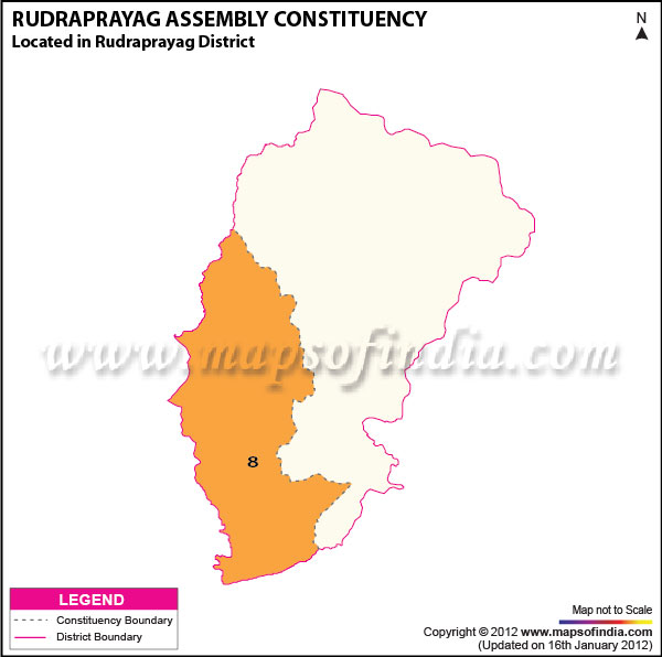 Assembly Constituency Map of Rudraprayag