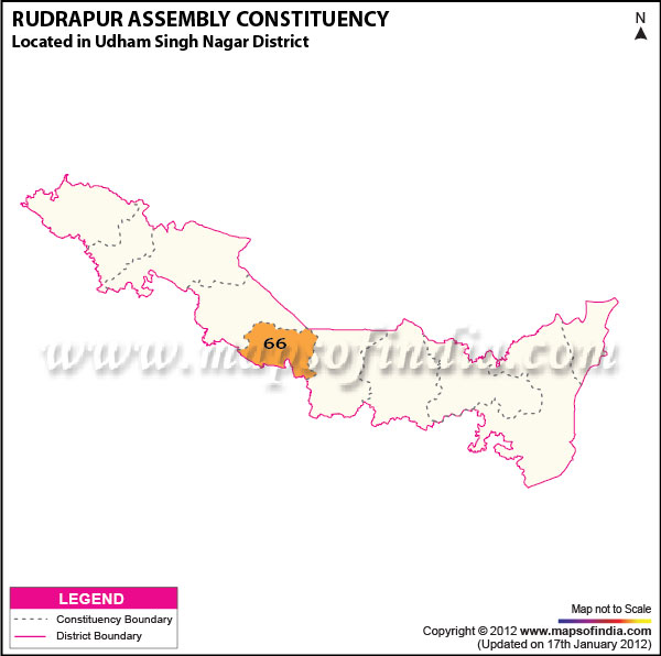 Assembly Constituency Map of Rudrapur