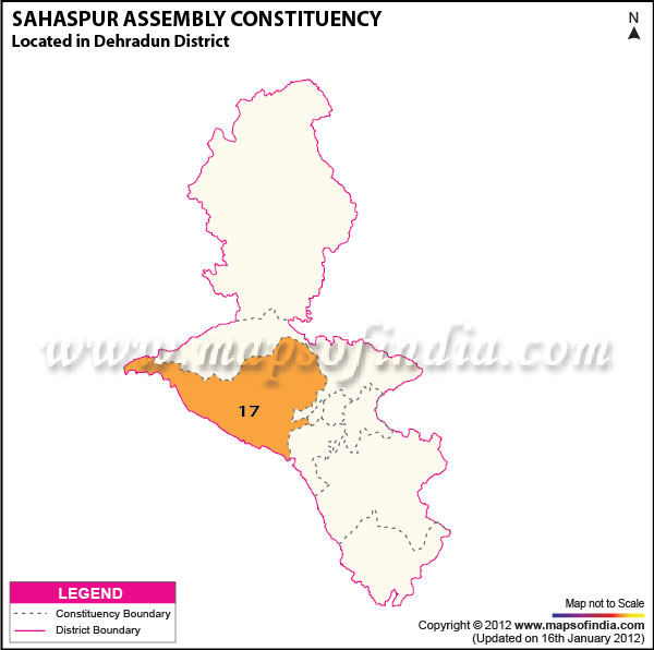 Assembly Constituency Map of Sahaspur