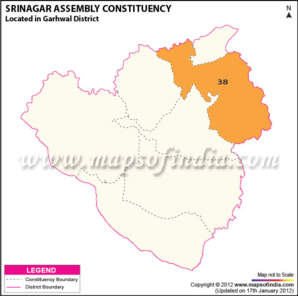 Assembly Constituency Map of Srinagar