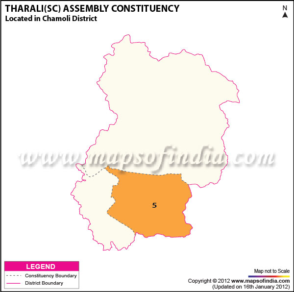 Assembly Constituency Map of Tharali (SC)