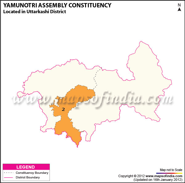 Assembly Constituency Map of Yamunotri