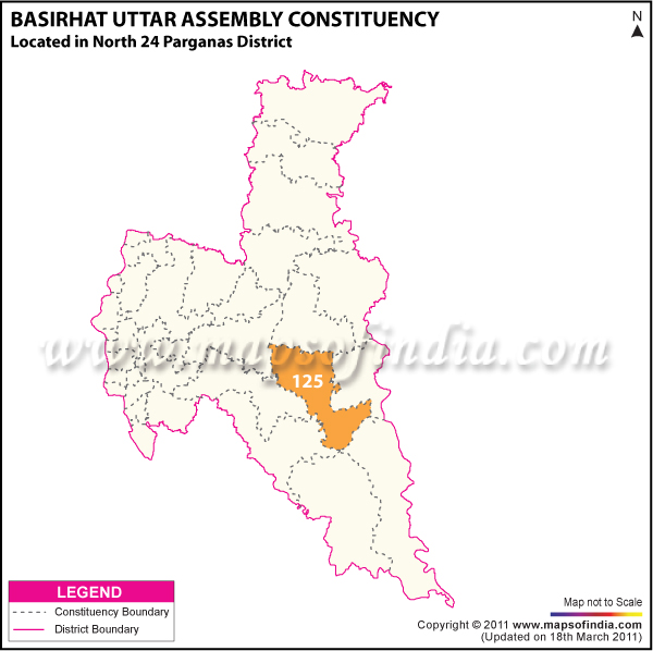 Basirhat Uttar Assembly Election Results 2016, Winning MLA List, Constituency Map