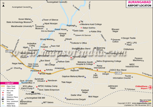 Aurangabad Airport Map