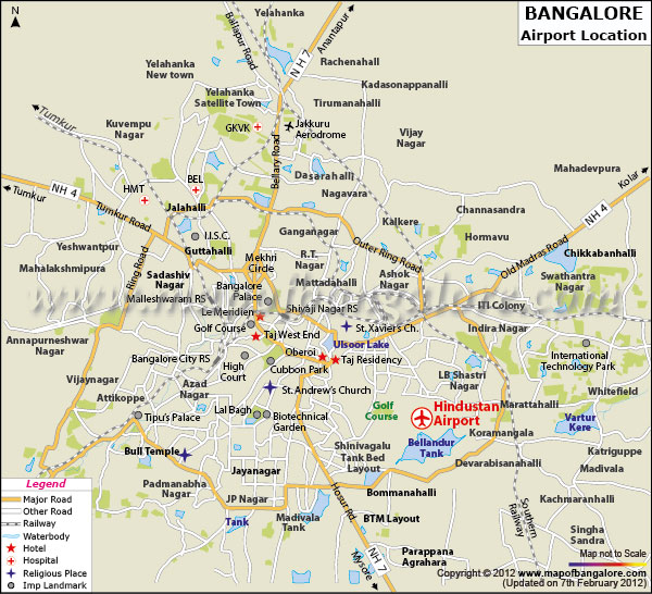 Airport Map of Ahmedabad