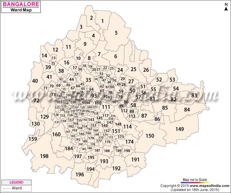 Bangalore Ward Map