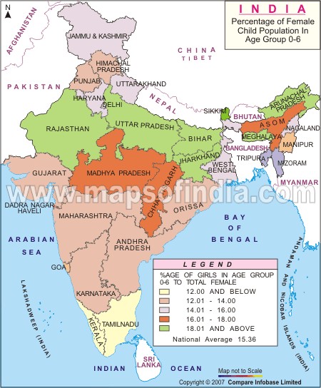 Female Child Population Map