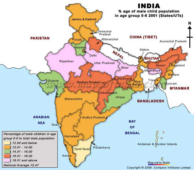 Male Child Population Map