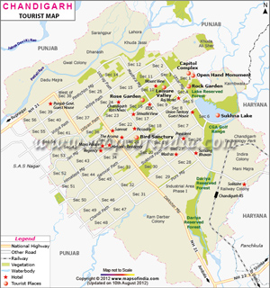 Chandigarh Travel Map