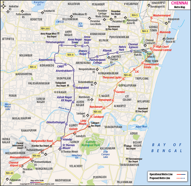 Chennai Metro Fare Chart