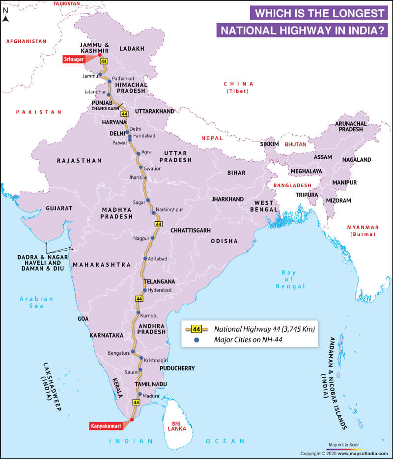 map-of-india-showing-the-longest-national-highway-in-the-country