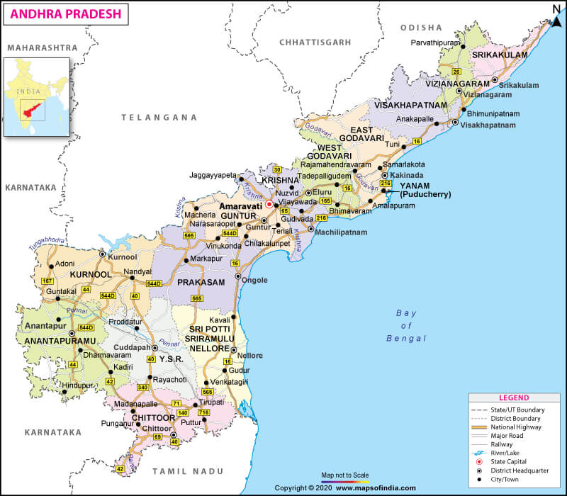 Map of Andhra Pradesh