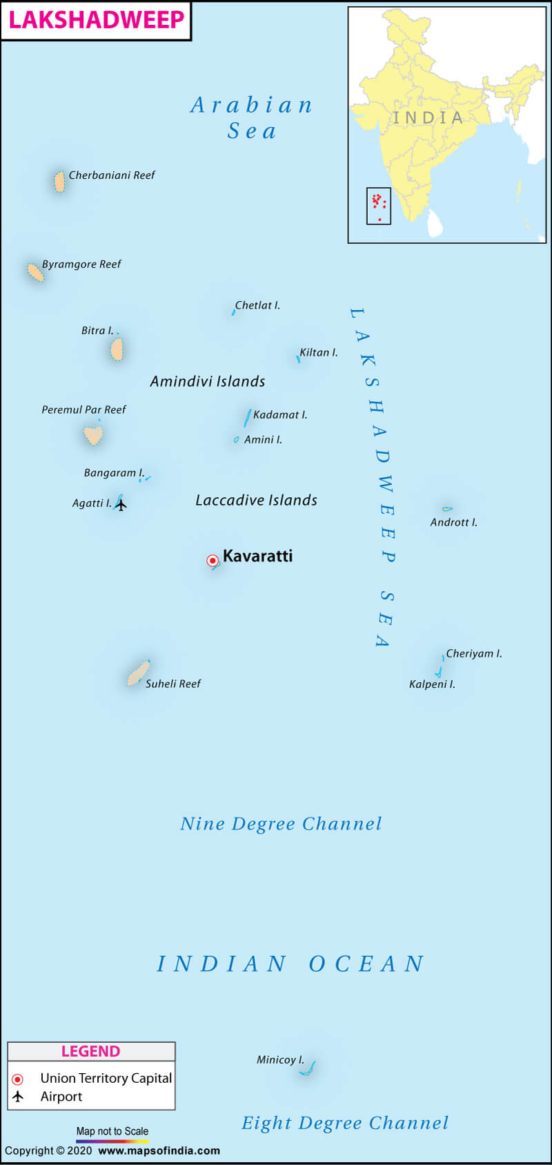 Map of Lakshadweep