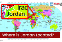 Jordan: Exact Location, Region, and Map Facts Jordan Location Map