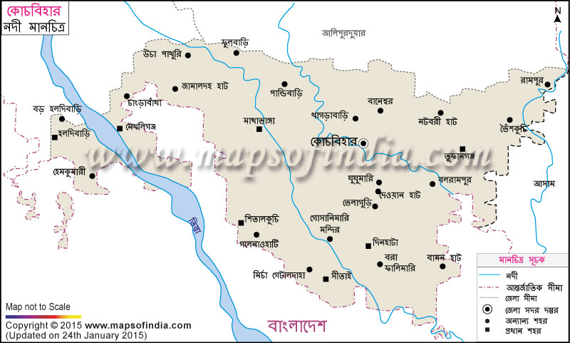 কোচবিহার নদী মানচিত্র